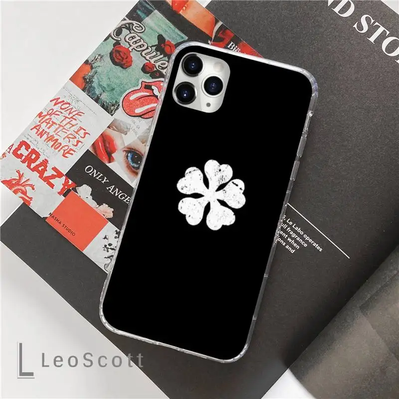 

Black Clover Phone Case For iphone 12 5 5s 5c se 6 6s 7 8 plus x xs xr 11 pro max mini