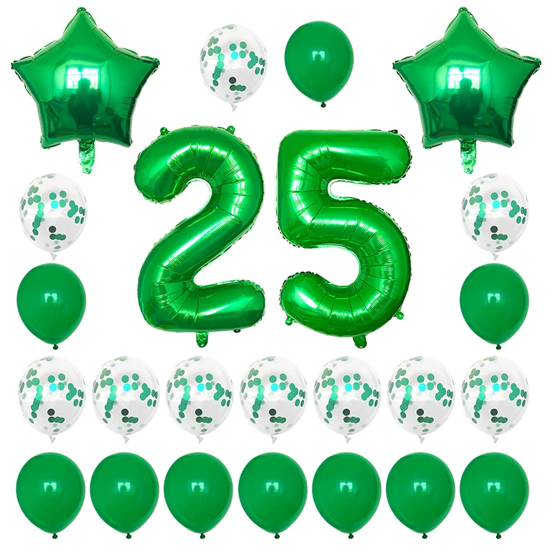 День рождения набор воздушных шариков с воздушные шары из фольги в виде цифр