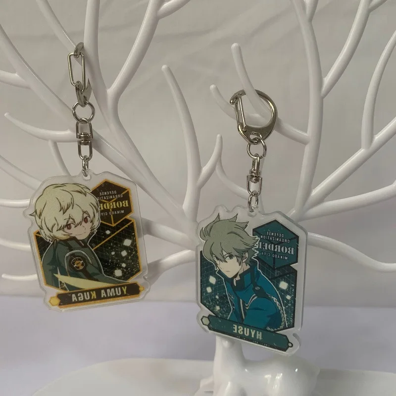 Аниме мир ТРИГГЕРНАЯ фигурка Kuga Yuma Hyuse акриловый косплей брелок для рюкзака