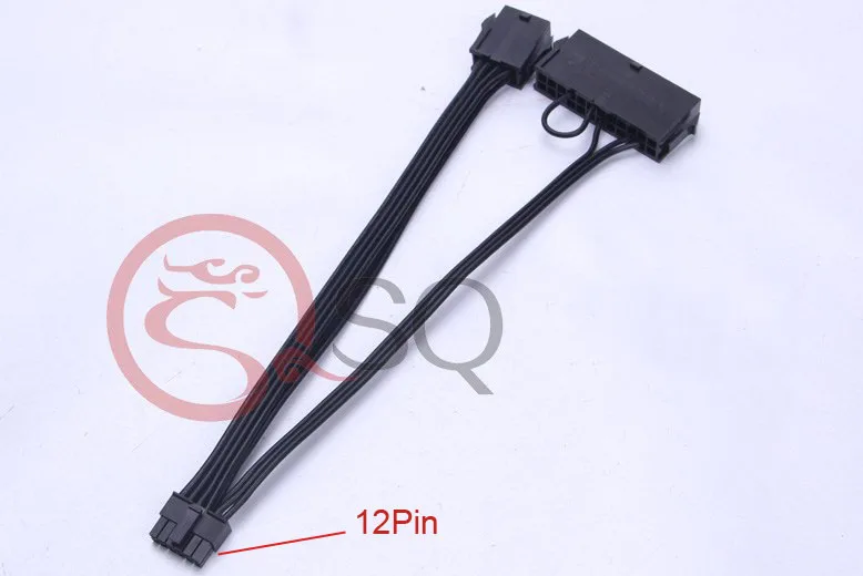 ATX 24Pin + CPU 8Pin to Mini 12Pin кабель питания для материнской платы Dell C6100 Серверная рабочая