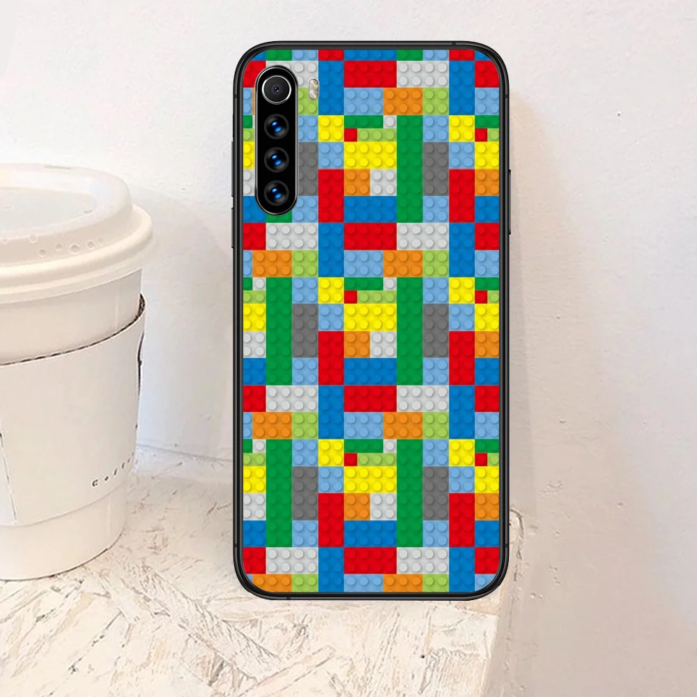 

Game LegoS blocks Phone Case For Xiaomi Redmi Note 7 8 8T 9 9S 4X 7 7A 9A K30 Pro Ultra black Back Fashion Shell Silicone Prime
