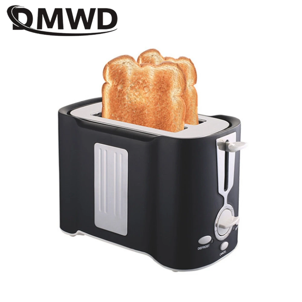 DMWD 850W Household Electric Bread Toaster Automatic Sandwich Maker Breakfast Machine Baking Tool Defrost Reheat Function EU