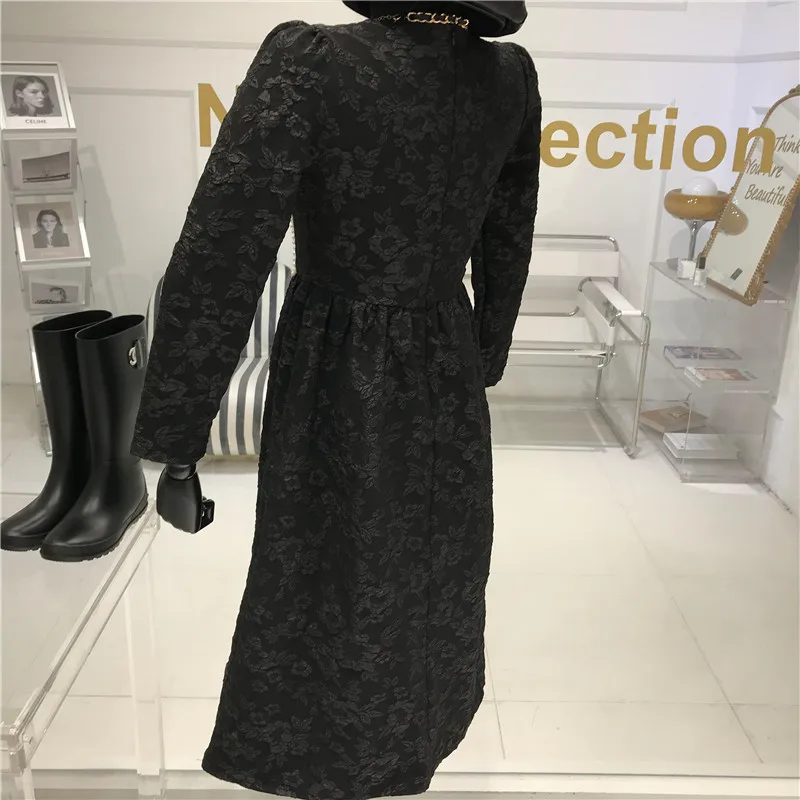 

Temperament Bubble Sleeve Medium Length White Dress Women's Spring 2021 New Slim Bubble Dress
