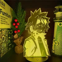 boku no hero academia denki kaminari anime led lamp nightlights my hero academia 3d light for home decoration