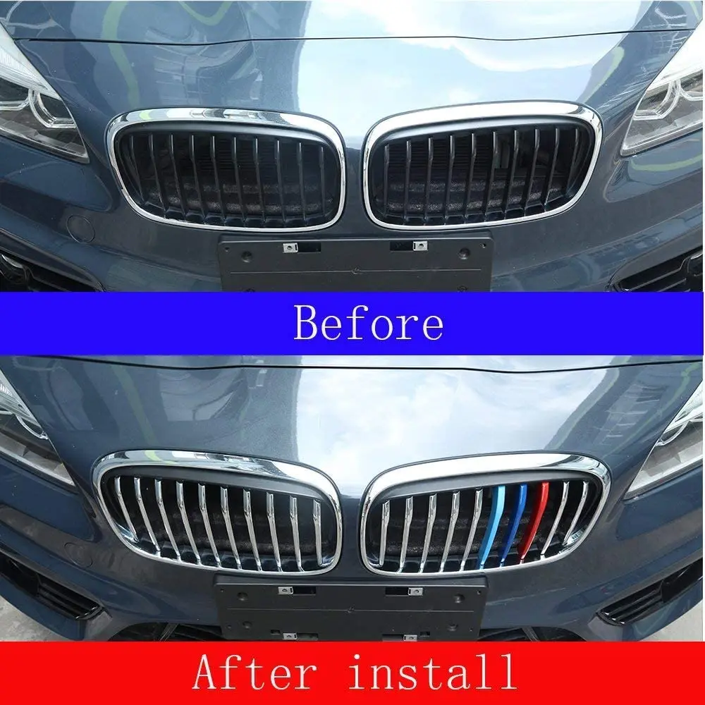 

Передние решетчатые полосы из АБС-пластика для BMW 2 серии 218i Sport Model F45 F46 2015-2017 полированное блестящее серебро