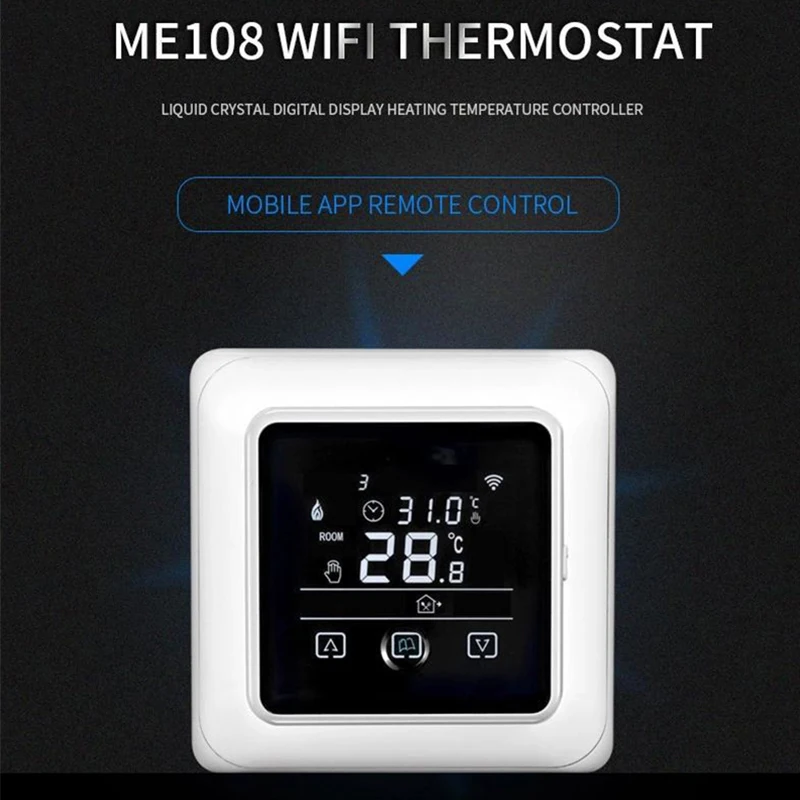

Умный контроллер температуры, регулятор нагрева воды, теплого пола, работы газового бойлера, Wi-Fi, совместим с Alexa Google Home