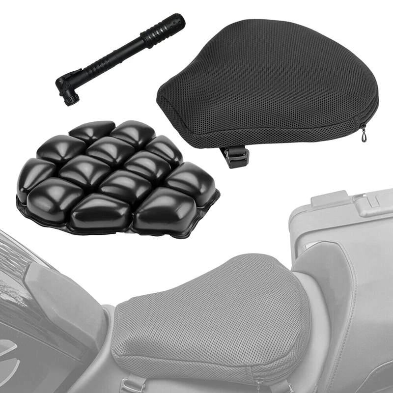 

36x38 см универсальная воздушная подушка для мотоцикла, 3D надувная амортизирующая подушка для сиденья K1600GTL GL1800 CBR600 Z800 Z900
