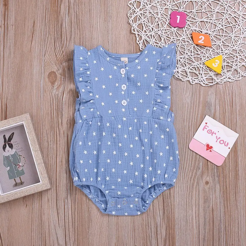 Shimmy Muslin/хлопковая одежда для маленьких девочек Новый летний детский комбинезон с