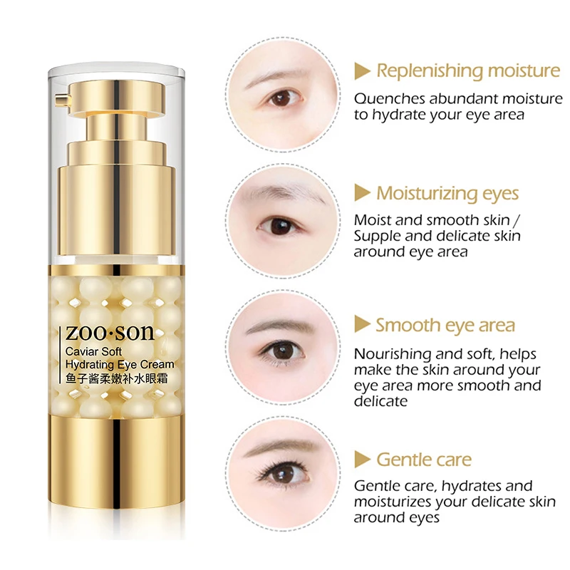 

Caviar Soft Moisturizing Eye Cream Moisturizing Anti Puffiness Anti Wrinkle Remove Dark Circle Anti-Aging Eye Care Serum