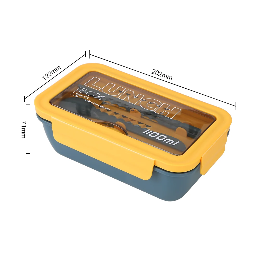 

Lunch Box Home Supplies Eco-Friendly Food Container 1100ml Food Storage Container Wheat Straw Material Microwave Dinnerware