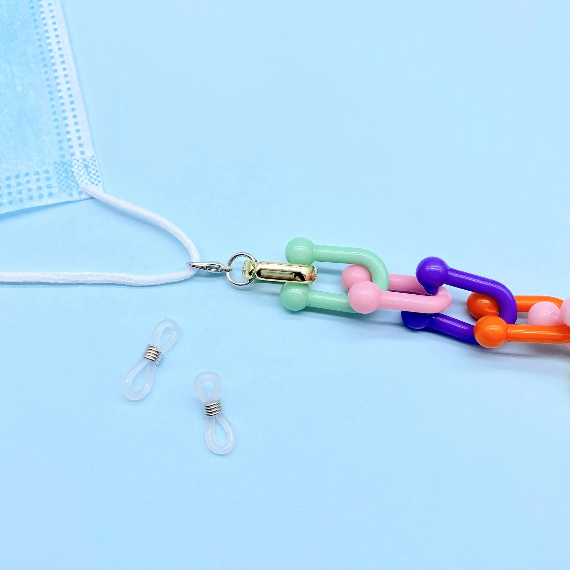 

2021 Candy Color Multi-color Fashion Women Casual Mask Chain Holder Glasses Chain Accessories