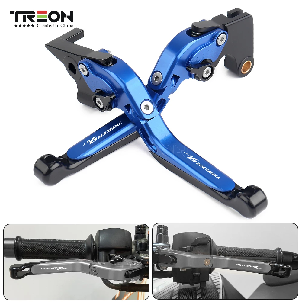 Для мотоциклов Yamaha Tracer 9 GT 2021 2022 CNC Алюминиевые Регулируемые рычаги тормоза