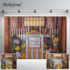 Фон для фотосъемки Mehofond с деревянной подставкой для летом, свежий лимон, фрукты, детский портрет, фотозона, фотостудия