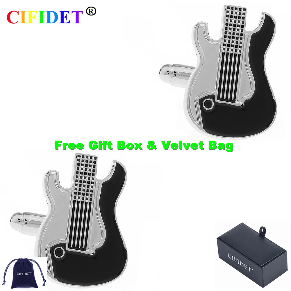 

Запонки CIFIDET мужские с музыкой, милые запонки с бархатной сумкой и подарочной коробкой, ювелирные аксессуары, подарок для мужчин