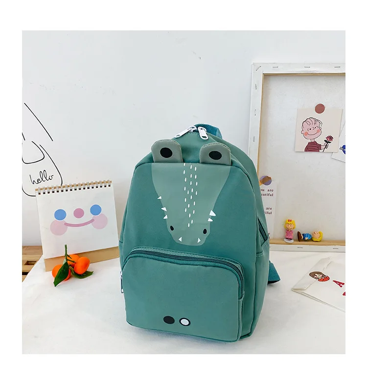 

Cartoon Animal Shoulder Bag Children Boys School Bags Kindergarten Baby Girl Canvas Backpack Primary School Students Backpacks