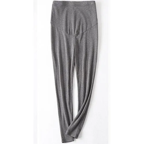 Solid Dark Gray Хлопковые леггинсы для беременных женщин с регулируемой талией; Одежда для беременных; штаны; ropa mujer Embarazada Premama Enceinte - Цвет: Solid Dark Gray