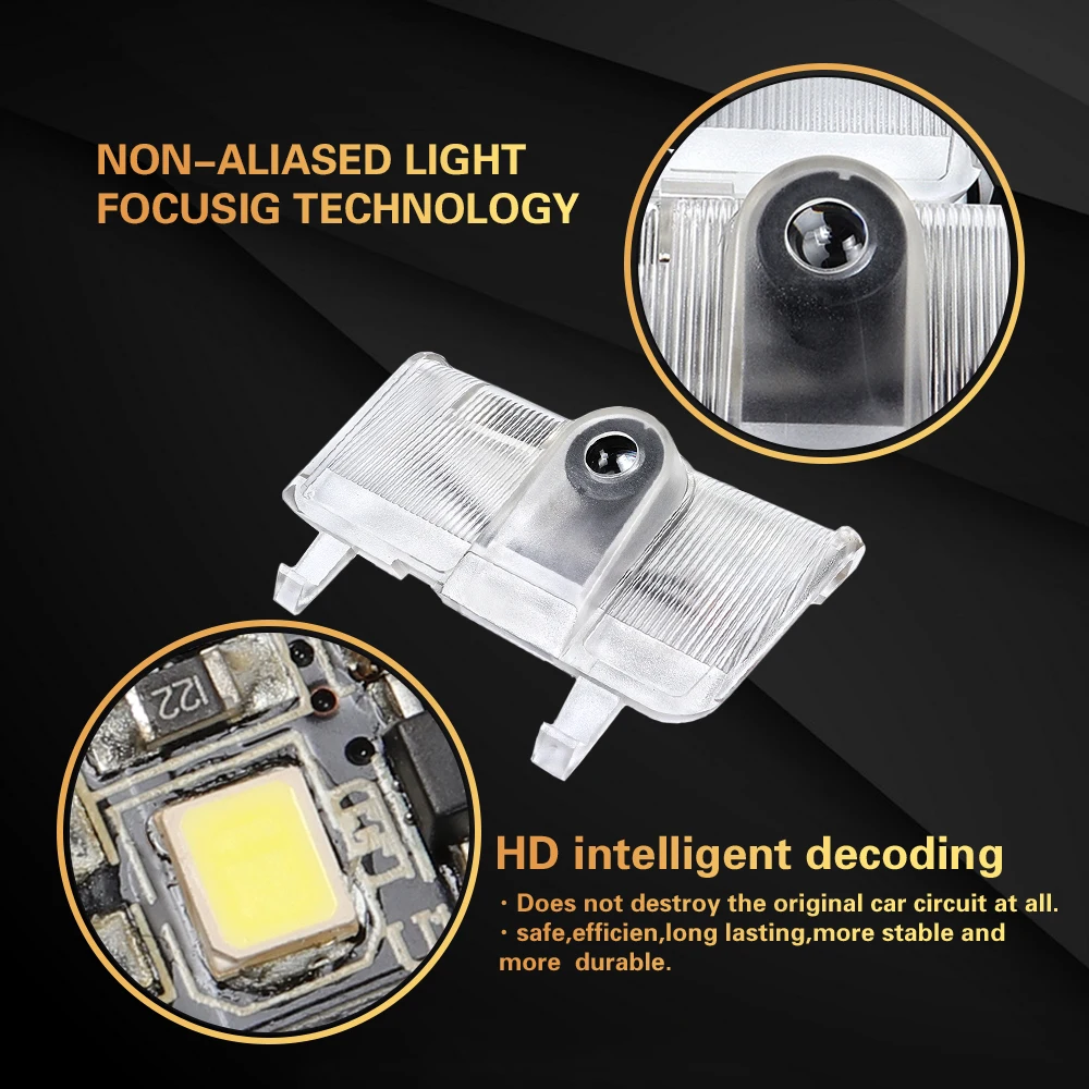 2 шт. светодиодный 3D двери автомобиля Призрак Тень лампы Предупреждение