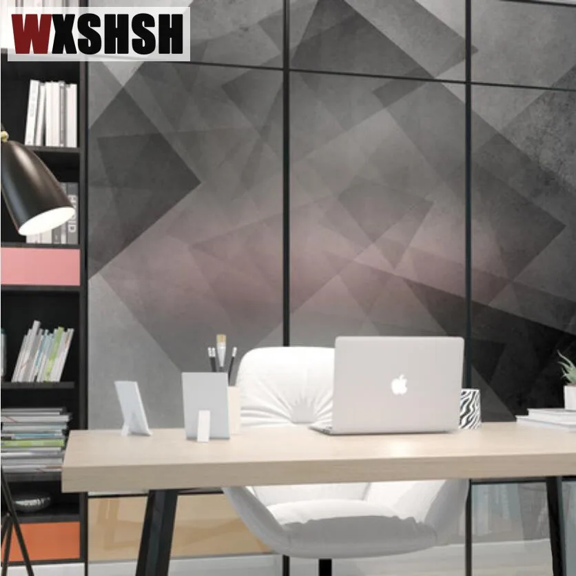 Статическая липкая оконная пленка размером 50 см х 100 с геометрическим рисунком