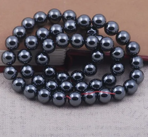 fg23 10mm OM Black Hematite Loose ball Beads crystal  Findings Fit DIY Bracelet Necklace 