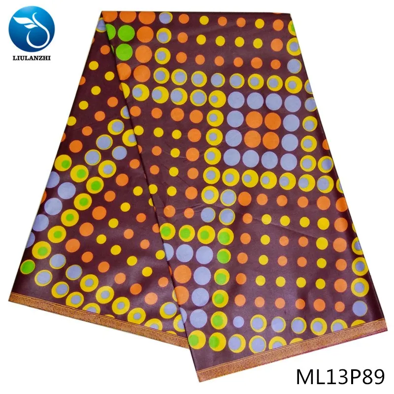 

LIULANZHI Ankara wax fabrics Latest style multicolor batik fabric 6yards african real wax fabric for women ML13P66-ML13P91