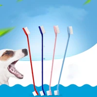 double headed dog toothbrush pet teethbrush cat cleaning mouth teeth care brush super soft brushes bad breath puppy products