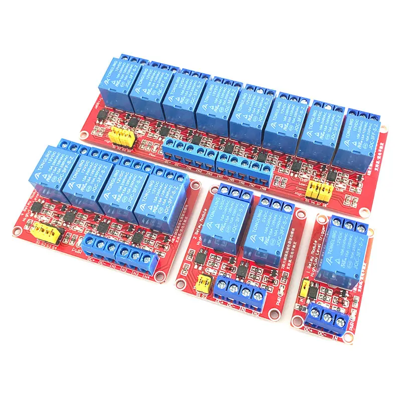 Модуль реле с изоляцией оптопары поддержкой триггера высокого и низкого уровня 1