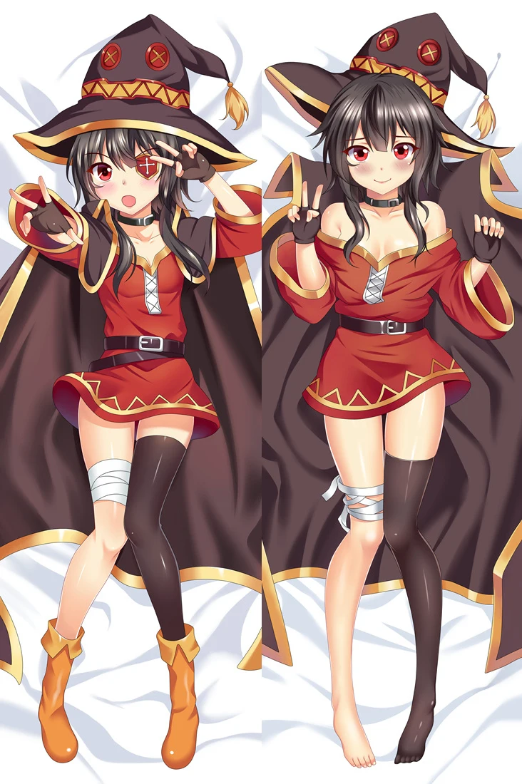 Konosuba Otaku обнимающая подушка для тела Чехол Dakimakura Megumin наволочка подушки аниме Moegirl