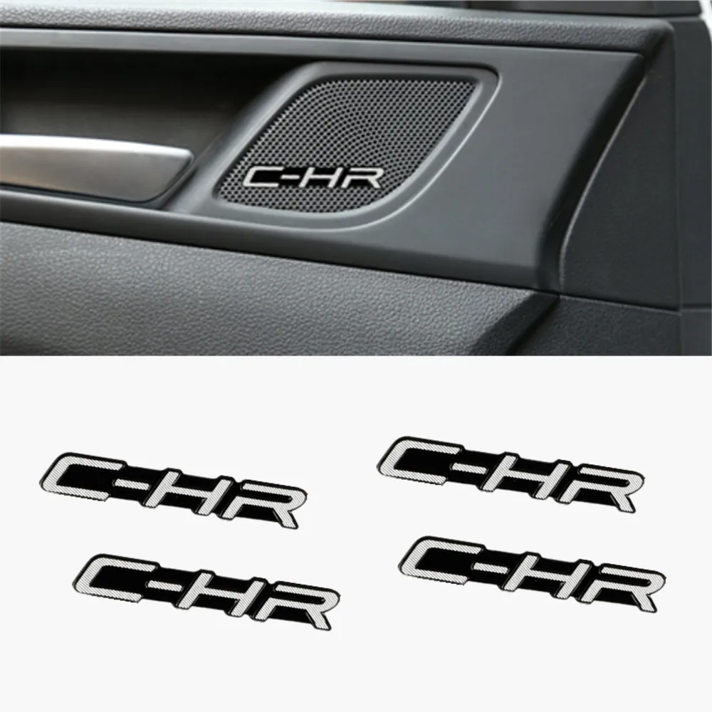 4 шт. автомобильная звуковая декоративная 3D алюминиевая эмблема Наклейка для Toyota