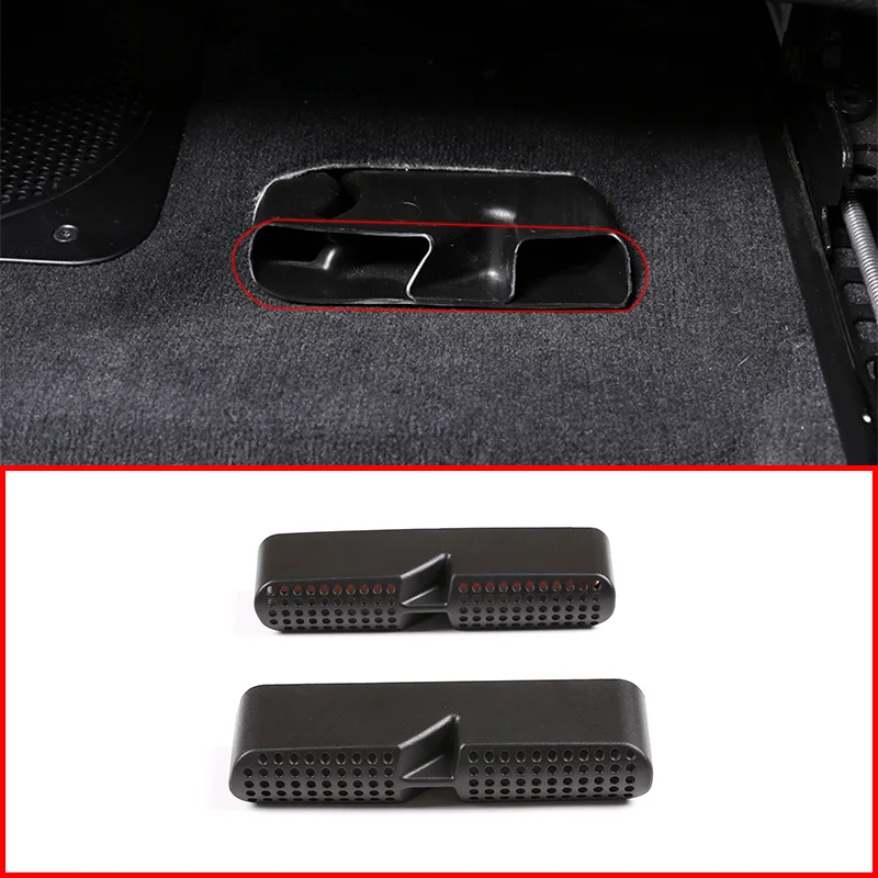 

2pcs Black Air Outlet Cover Trim Under the seat For BMW X5 G05 X6 G06 2019-2020 Left Hand Drive Interior Car Accessories