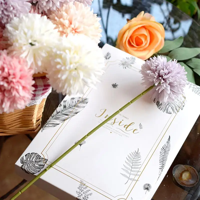 

1pc Artificial Flowers DIY Art Simulation Dandelion Artificial Silk Flowers Table Centerpieces Garden Party Festival Decoration