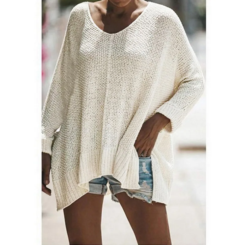 Фото CALOFE повседневные свободные свитера для женщин сексуальные уличные вещи с