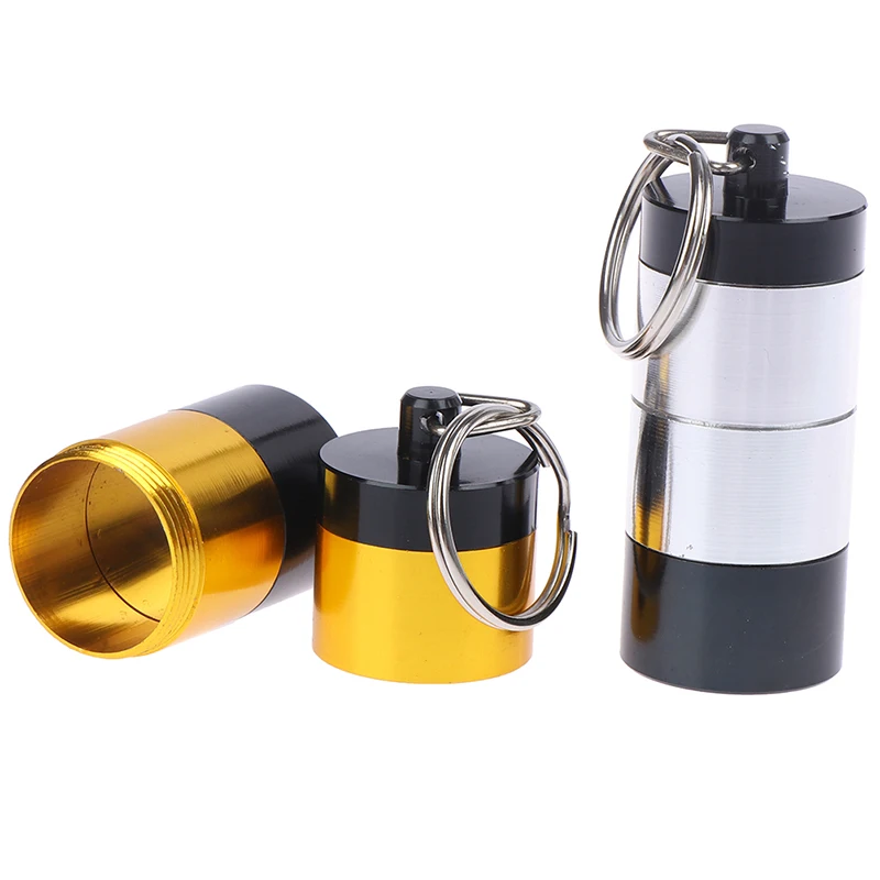 Водонепроницаемая алюминиевая коробка для таблеток чехол брелок Карманный