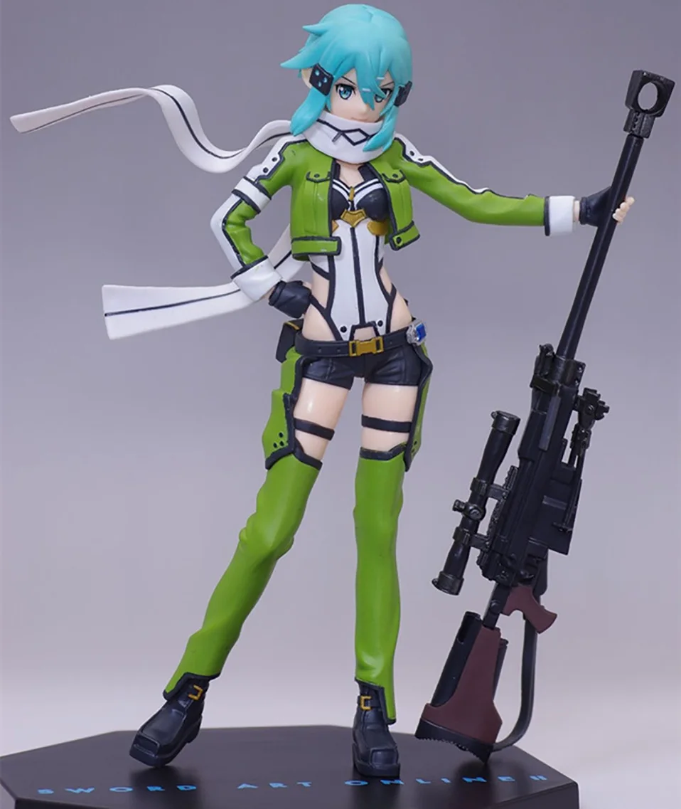 Японское аниме Sword Art Online Joint подвижная Синон Кирито асунаюки ПВХ фигурка игрушки украшения Коллекционная модель игрушки
