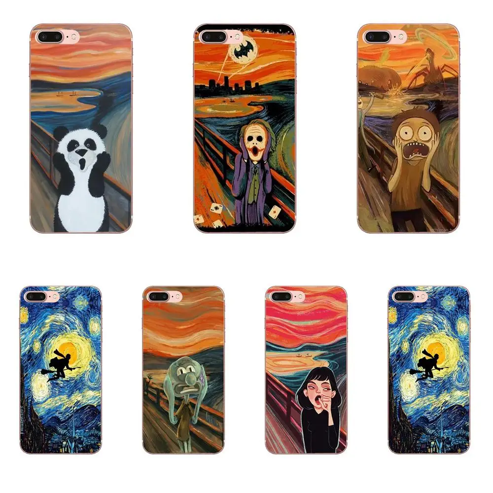Чехол Ван Гога с изображением звездной ночи панды Рик чехол для Samsung Galaxy A51 A71 A81 A90