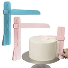 WBBOOMING скребок для торта, сглаживающие регулируемые шпатели для мастики, выравнивающее устройство для выравнивания сахара, инструмент для украшения торта, пищевые кондитерские изделия