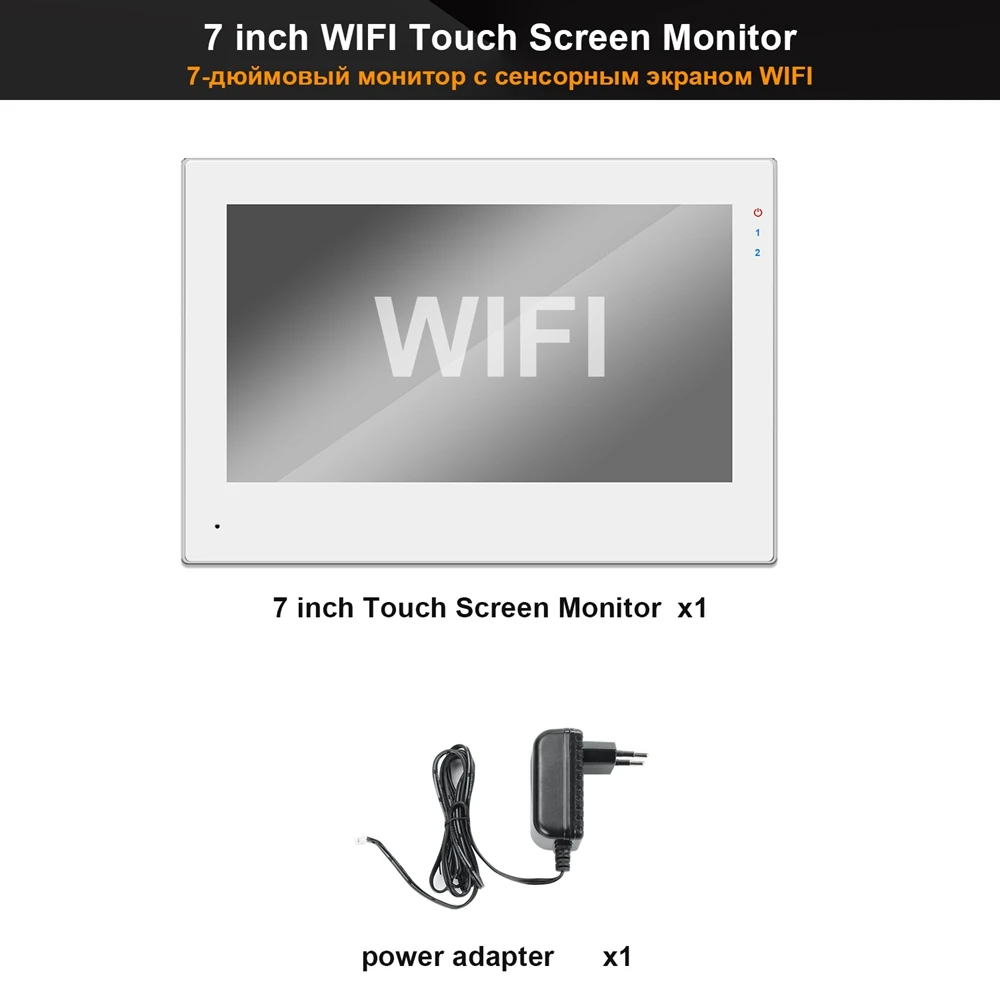 Wi Fi Домофон TUYA с сенсорным экраном 7 дюймов 1080P 2 камеры|Видеодомофон| |