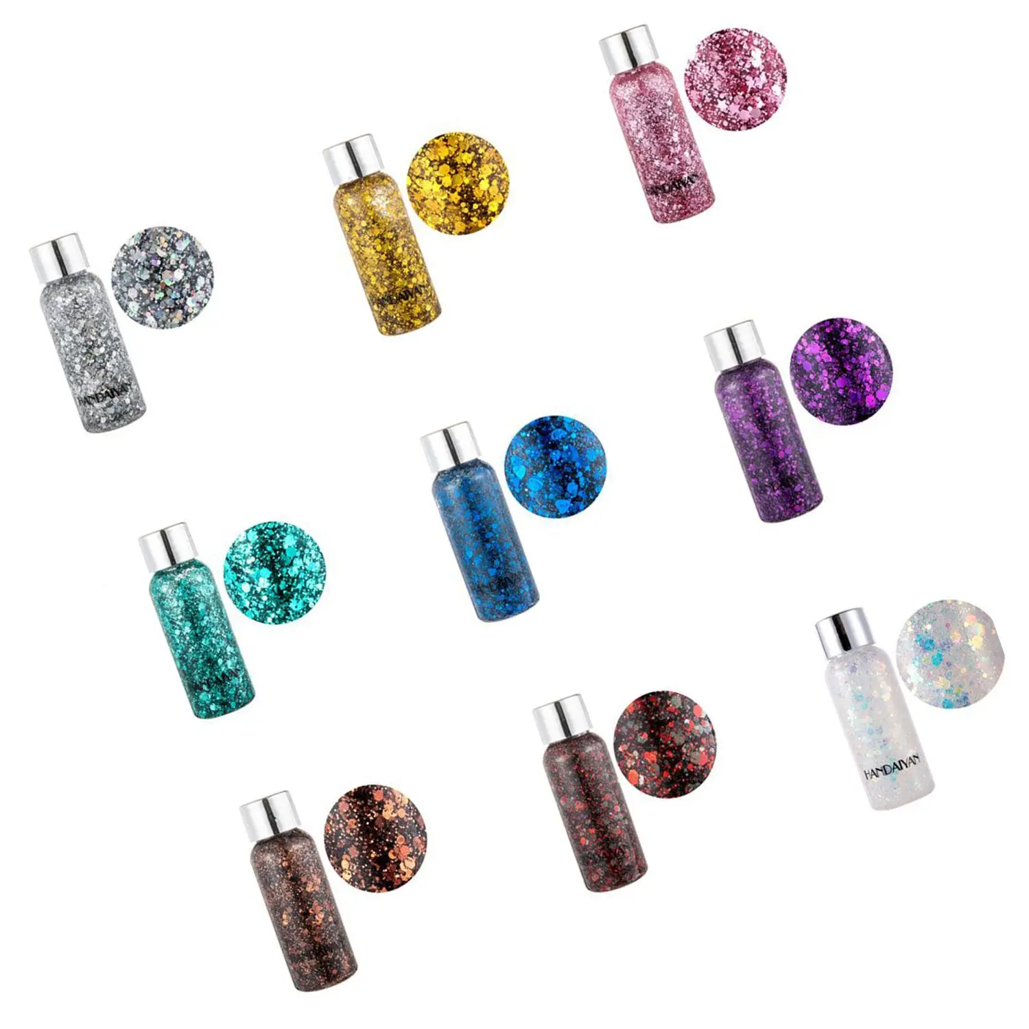 

Fashion Party Supplies DIY Decorate Bottled Body sequins Multicolor Eye Makeup