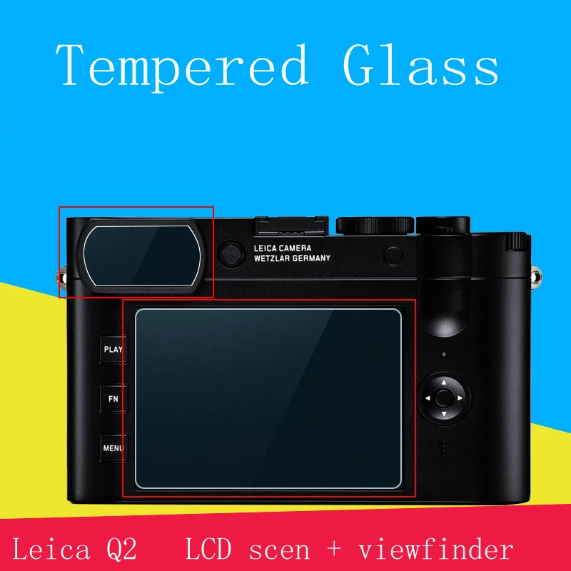

Leica Q2 M/MP240 T/TL/TL2 Q/Q-P D-LUX7 C-LUX M10/M10P Camera Tempered Glass Screen ProtectorLCD + viewfinder