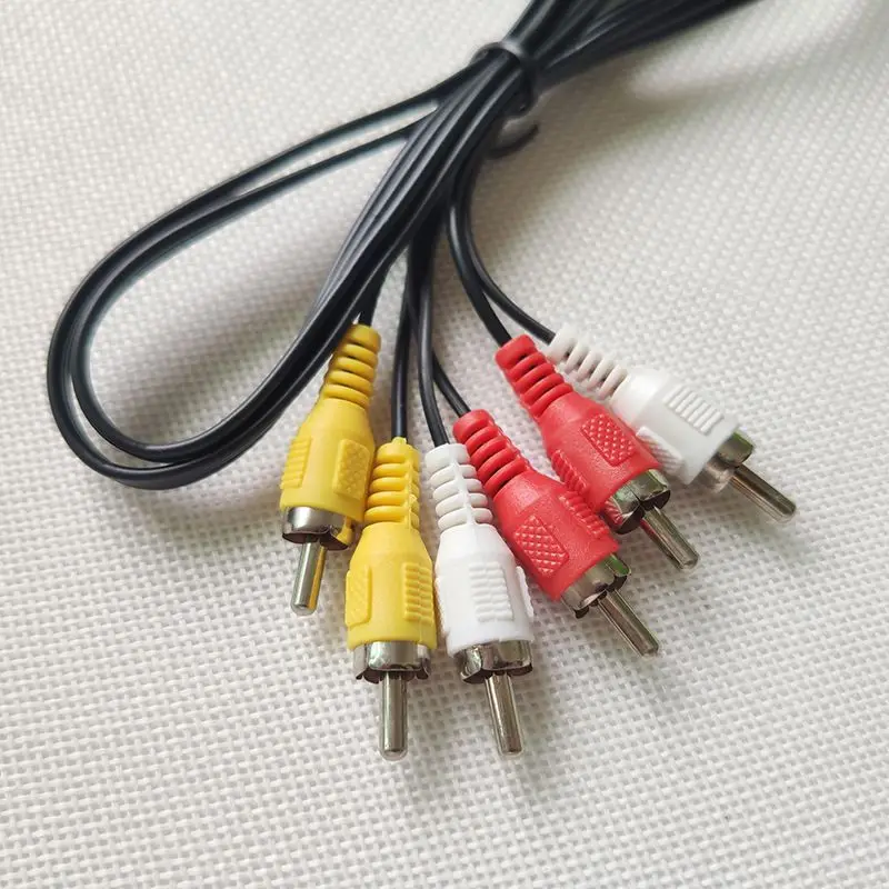 1 м 3RCA Мужской до 3 RCA Аудио Видео av-кабель 3X штекер | Электроника