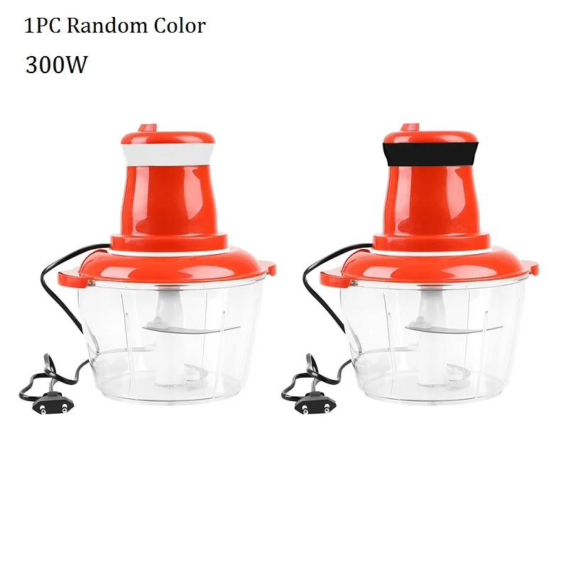 300W random color 2L Электрический кухонный измельчитель еды Мясорубка многофункциональный бытовой кухонный комбайн Кухонный блендер - Цвет: 300W random color