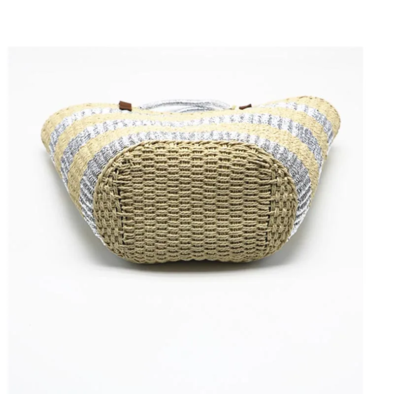 Вместительная Плетеная соломенная сумка тоут 2020 очень популярная летняя пляжная