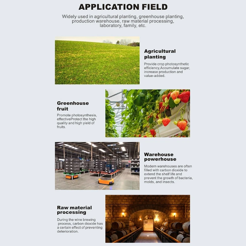 

Air Quality Monitor Indoor CO2 Detector Carbon Dioxide Detector Temperature & Humidity Infrared Sensor Real Time Reading