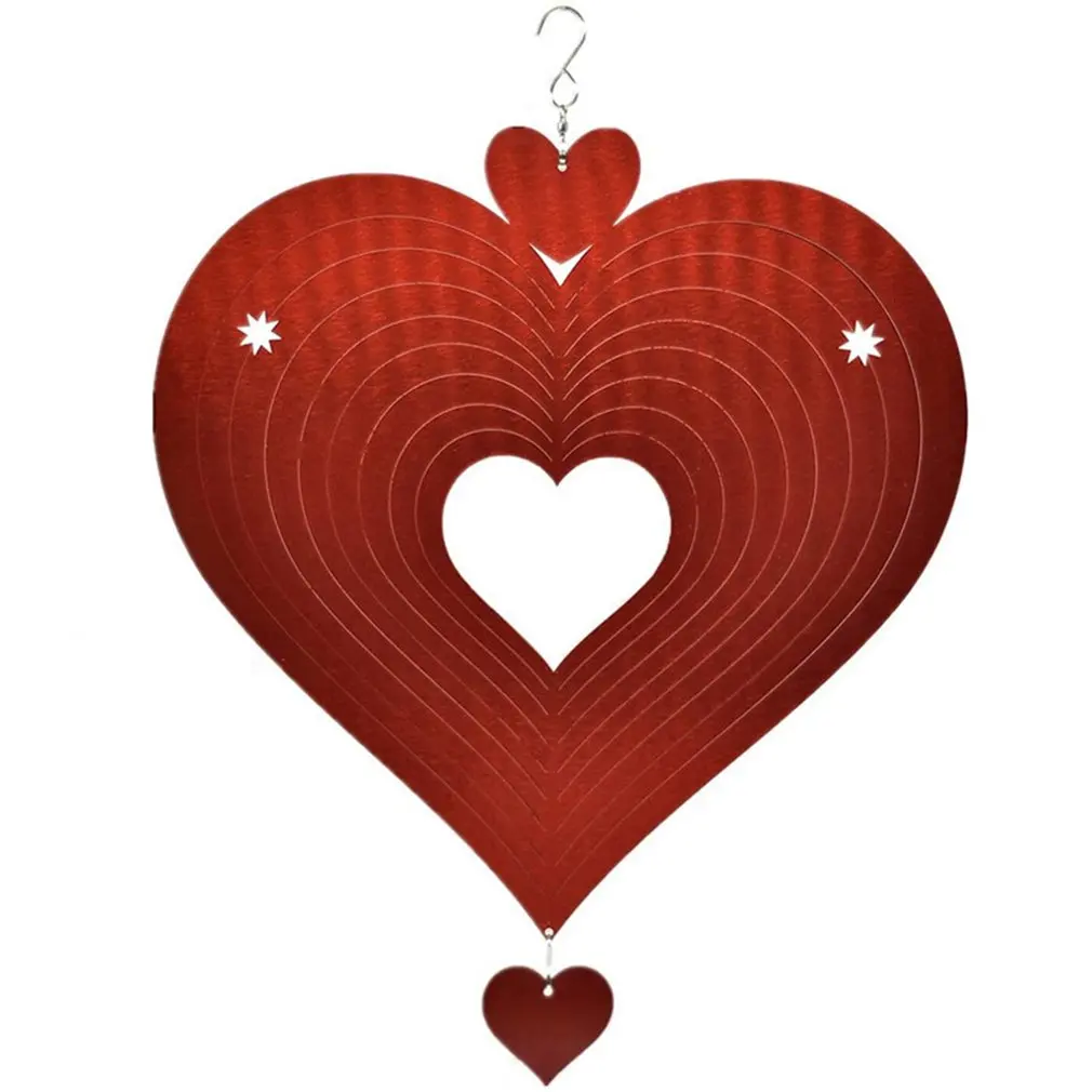 

Gardening supplies Yard Art Garden Decor 3D Stainless Steel Metal Sculptures Hanging Whirligig Decorations Windmill Wind Spinner