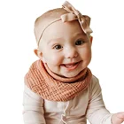 Детское Двухслойное слюнявчее полотенце INS Регулируемый треугольный шарф из хлопчатобумажной пряжи разноцветный детский Слюнявчик