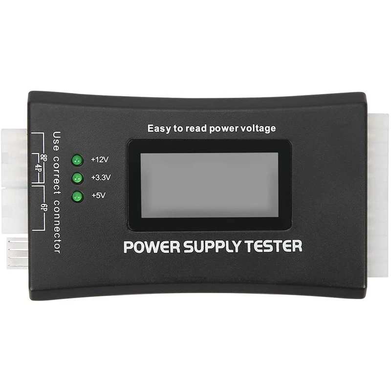 20+4 Pin LCD Computer Power Supply Tester for SATA IDE HDD ATX ITX BYI Connectors-2 Pack | Инструменты