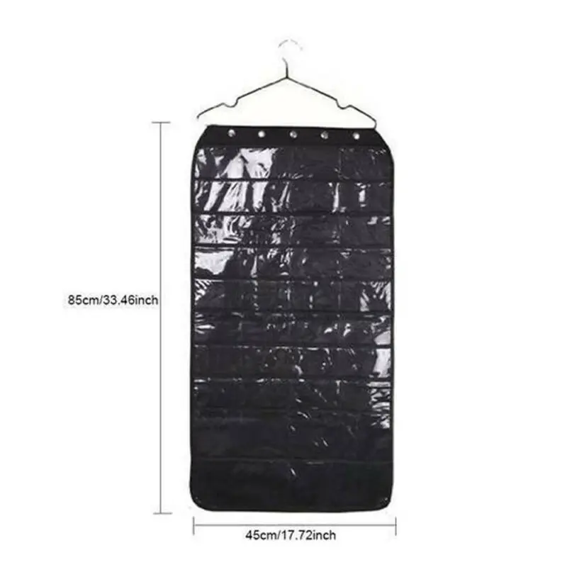 Storage Bags 40 Pocket Clear Over Door Hanging Bag Jewelry Rack Hanger Tidy Organizer | Дом и сад