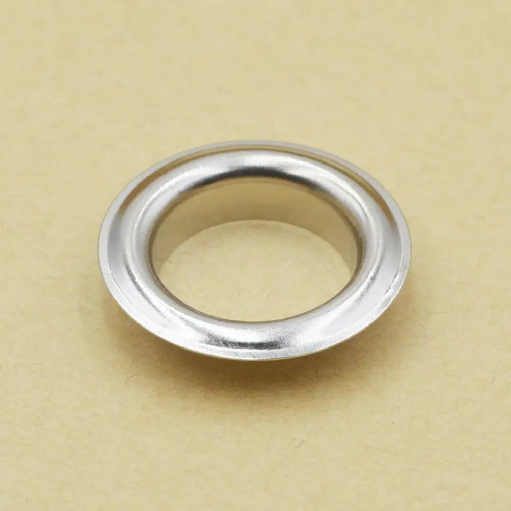 30 комплектов 12 мм 14 латунный материал серебро плоская кромка люверсы с шайбой