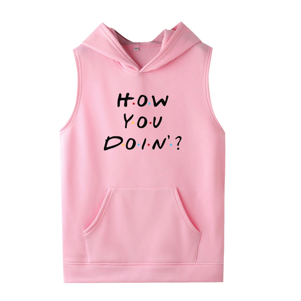 

2019 Hot sale Friends sleeveless tank tops in men/women hip pop streetwear harajuku tops high quality cotton fashion youth tops