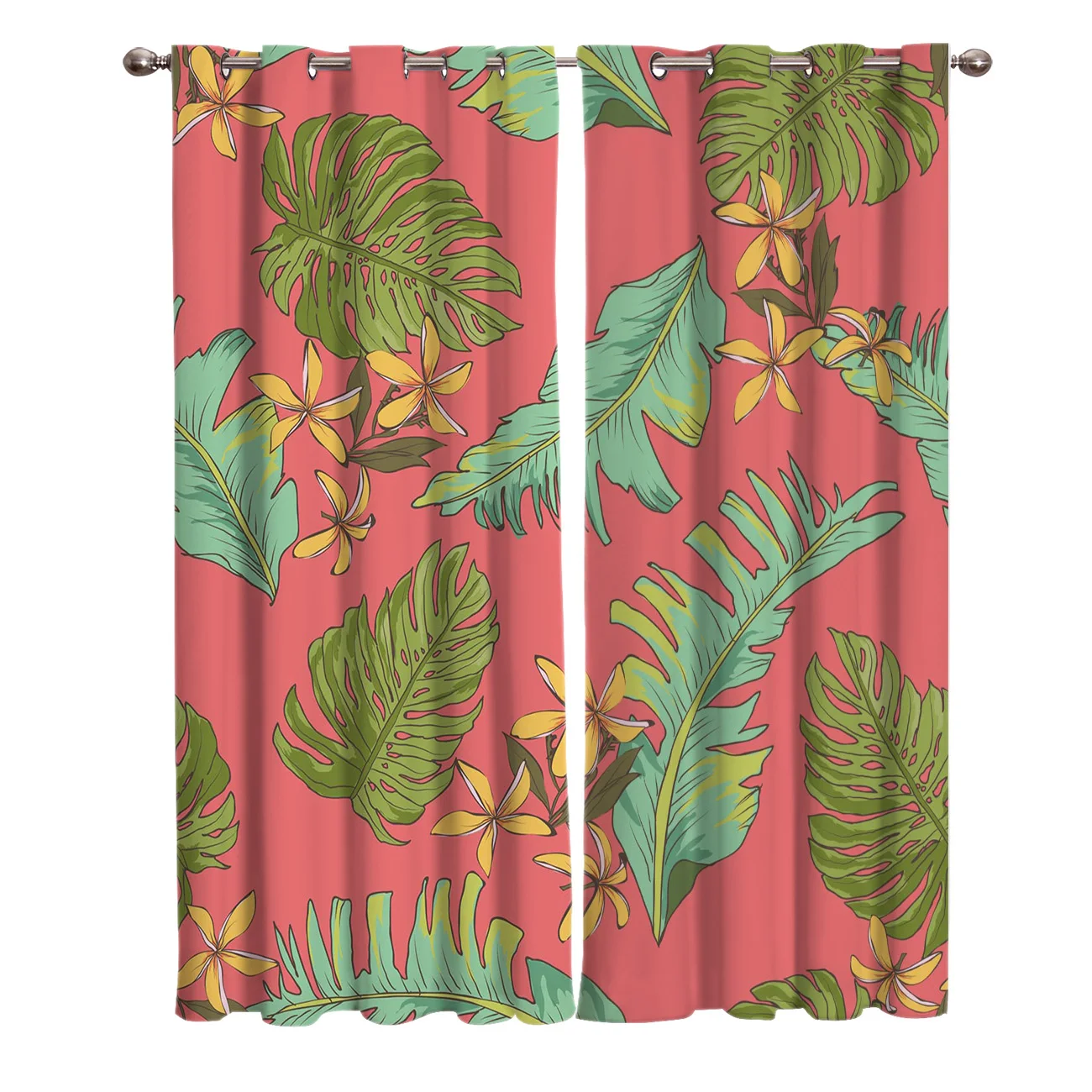 Банановый лист цветок Гавайи окна шторы живописные для гостиной декоративные