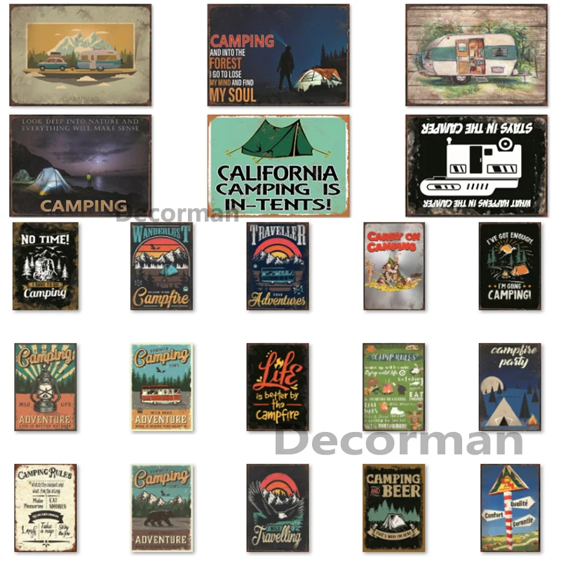 [Mike86] картинки для путешествий с изображением правил кемпинга задние плакаты